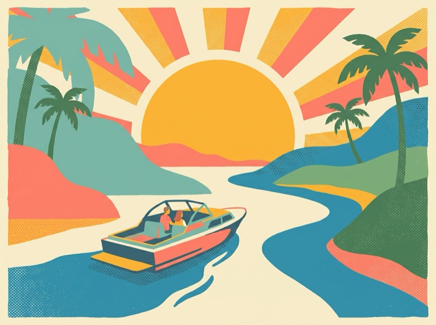 A sunset cruise on the St. Johns