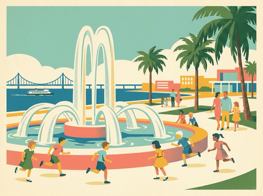 Friendship Fountain & the Riverwalk