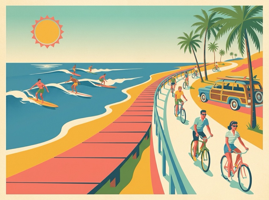 Surf & beach-cruiser culture