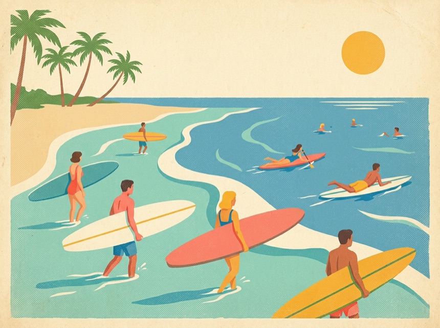 Surf lessons